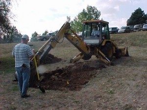 Site of 2002 dig at the High School